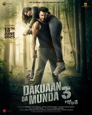 Dakuaan Da Munda 3 2025 Punjabi HD Poster Download - filmyfly