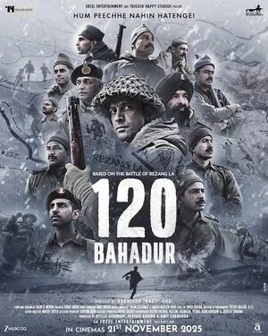120 Bahadur 2025 Hindi Audio HD Poster Download - filmyfly