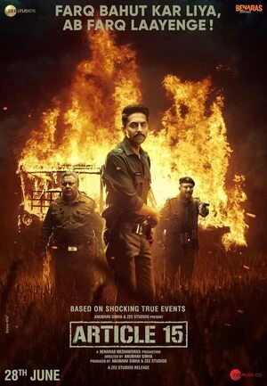 Article 15 2019 Hindi Audio HD Poster Download - filmyfly